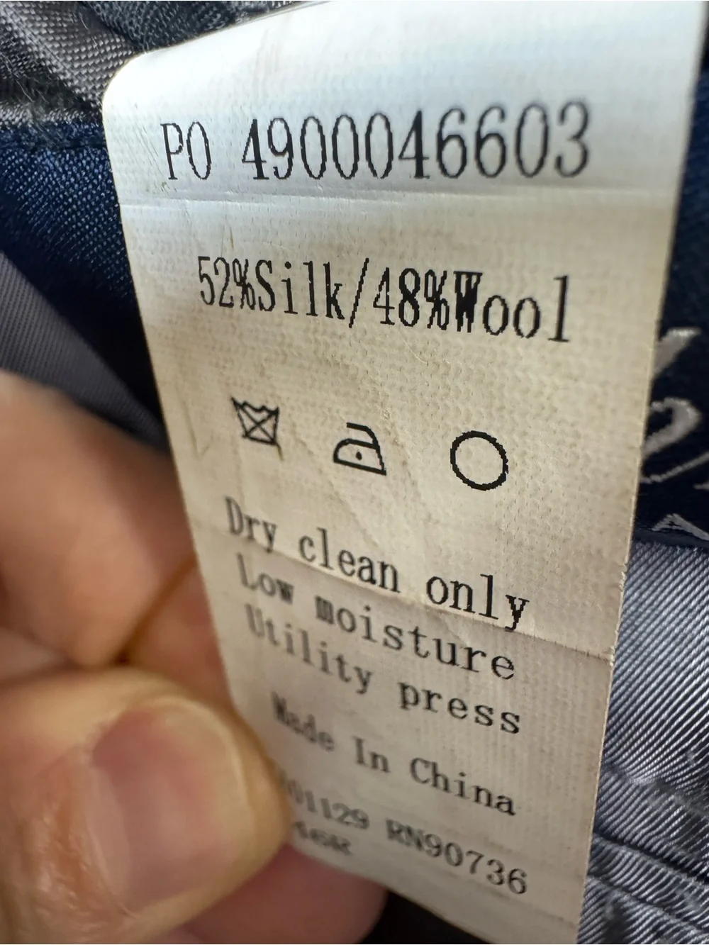 Ralph Lauren Mens Silk Wool Suit Coat Blazer 46R Gray Tonal Subtle Windowpane